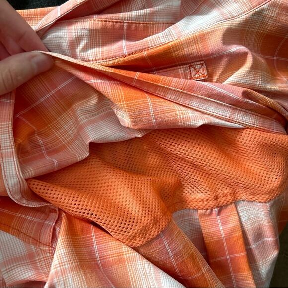 Duluth Trading Co DuluthFlex Sidewinder Long Sleeve Shirt Orange  Plus Size 2XL - Picture 9 of 9